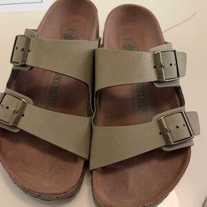 Birkenstock Olive Double Strap Sandals vegan 36